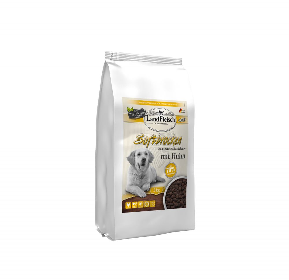 Landfleisch Softbrocken mit Huhn - 5 kg Landfleisch Softbrocken mit Huhn - 5 kg