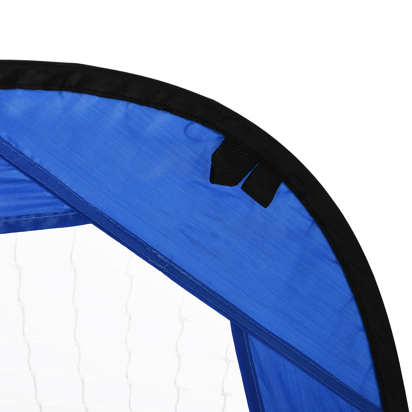 Fußballtore, Pop Up Tor, Tragbares Fußballnetz, 2er Set Minitore, mobil mit Tragetasche, Faltbar, Blau, 123 x 80 x 80 cm