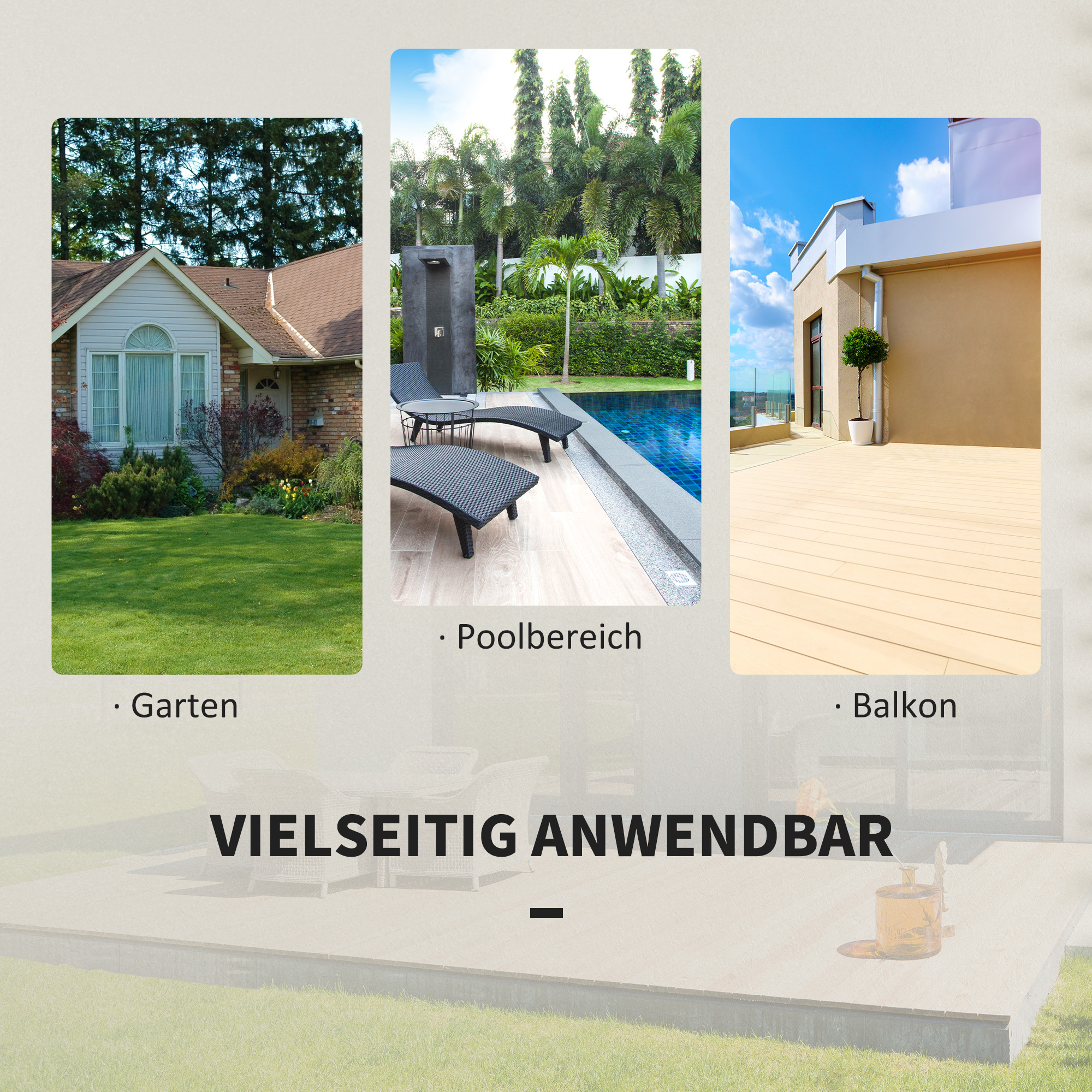 Polyrattan Bistroset für 2 Personen Sitzgruppe Rattan Gartenmöbel Set Garnitur Grau