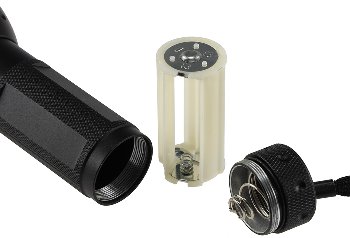LED-Taschenlampe mit 51 UV LEDs / Schwarzlicht, ØxL 55x145mm