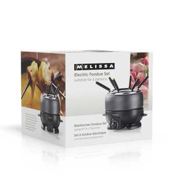Fondue-Set | 6 Personen | 2,3 l | Einstellbare Temperaturregelung | 800 W | Cool-Touch-Griffe | Anti-Rutsch-Füße | Überhitzungsschutz