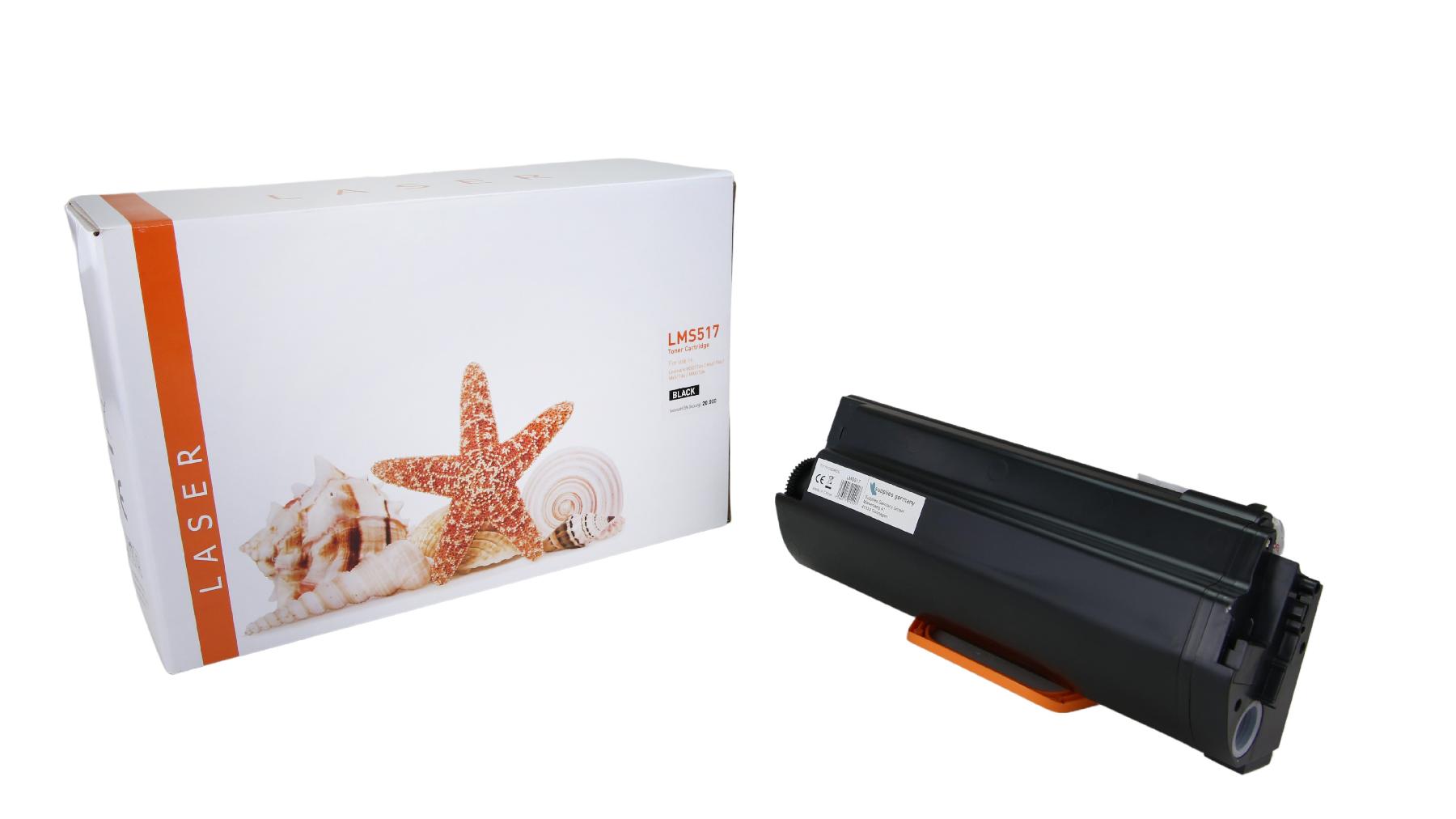 MS517 alternativ Toner schwarz für Lexmark / 51B2X00 / 20.000 Seiten MS517 alternativ Toner schwarz für Lexmark / 51B2X00 / 20.000 Seiten