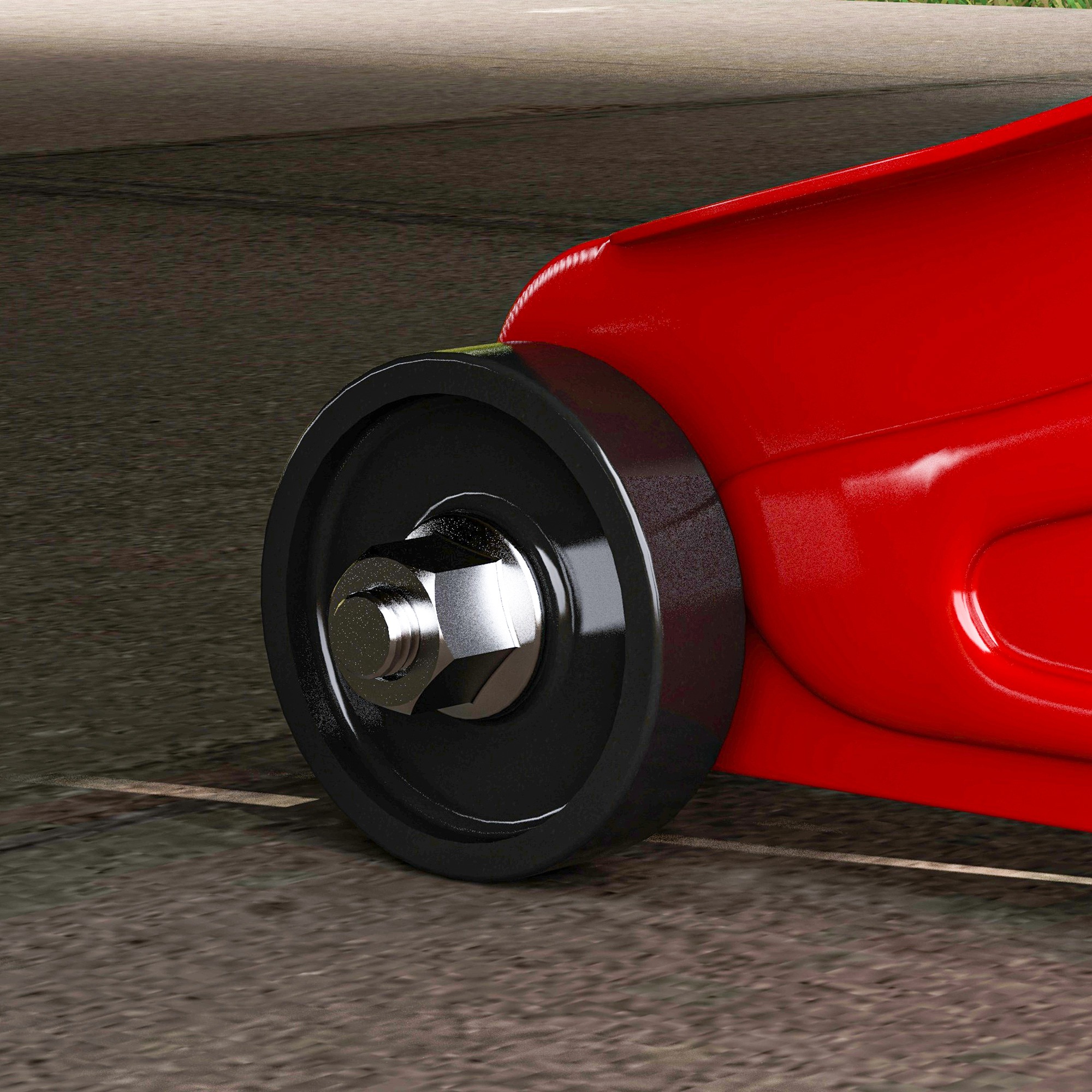 Hydraulischer Wagenheber Kompakt Überlastschutz Auto SUV 2t 120-300mm Rot Gelb