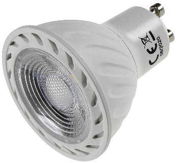 LED Strahler GU10 "H60 COB Dimmbar" / 3000k, 510lm, 230V/7W, warmweiß