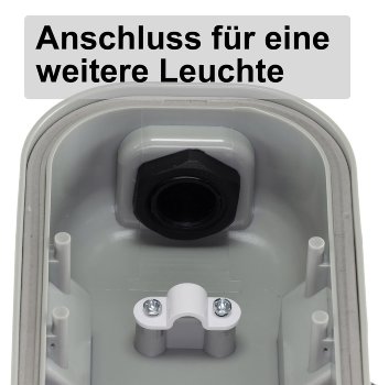 LED Deckenleuchte "HORTA", 60cm, IP65 / HF-Bewegungsmelder, 18W, 1562lm, 4000K
