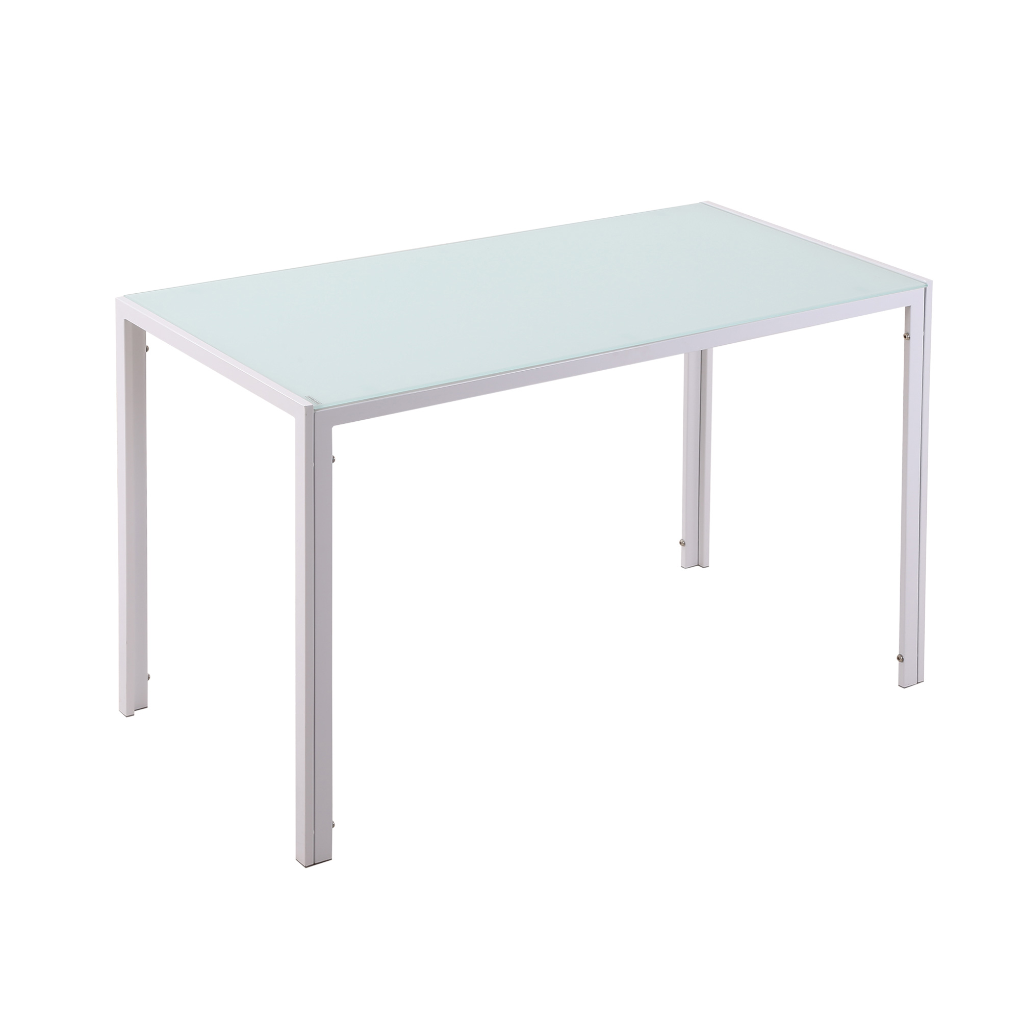 Esstisch Küchentisch großer Tisch, modernes Design, 120 cm x 60 cm x 75 cm, Weiß
