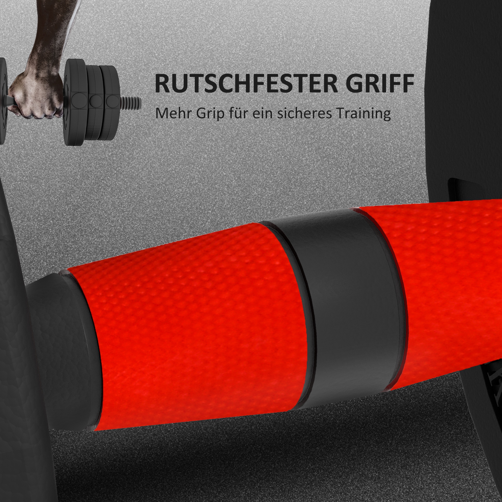 2 in 1 Hanteln Set 20 kg verstellbare Kurzhantel & Langhantel professionell Dumbbell Krafttraining Schwarz