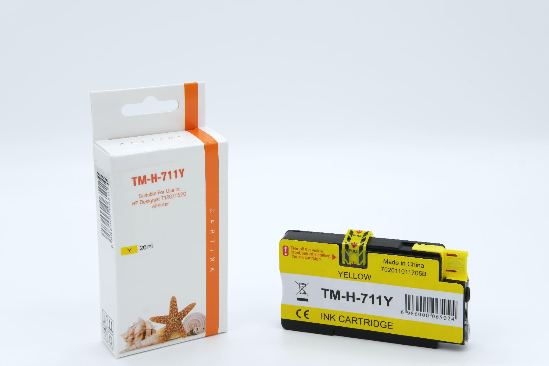 711 Refill Tinte gelb für HP / CZ132A / 26ml 711 Refill Tinte gelb für HP / CZ132A / 26ml