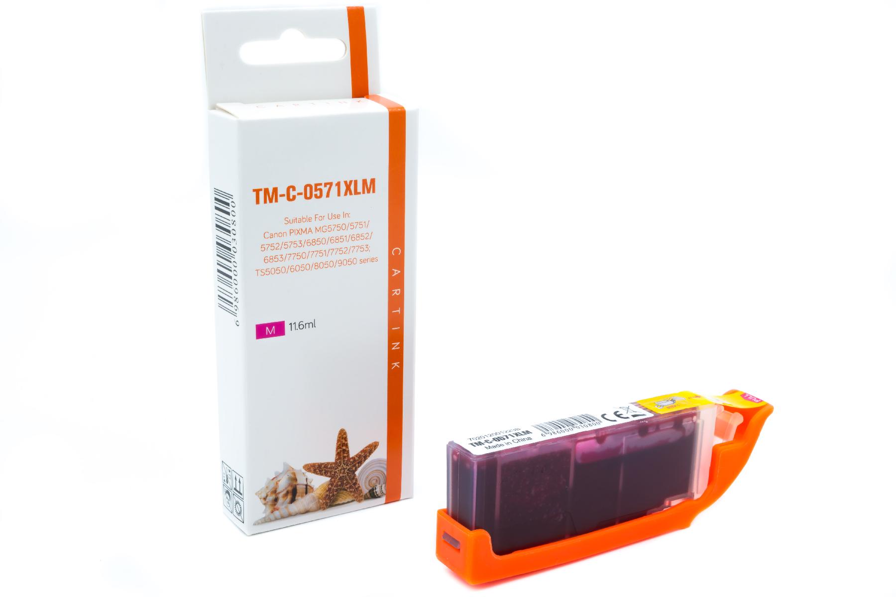 CLI571M alternativ Seestern Tinte Magenta f / 0387C001 / 11,6ml / mit Chip CLI571M alternativ Seestern Tinte Magenta f / 0387C001 / 11,6ml / mit Chip