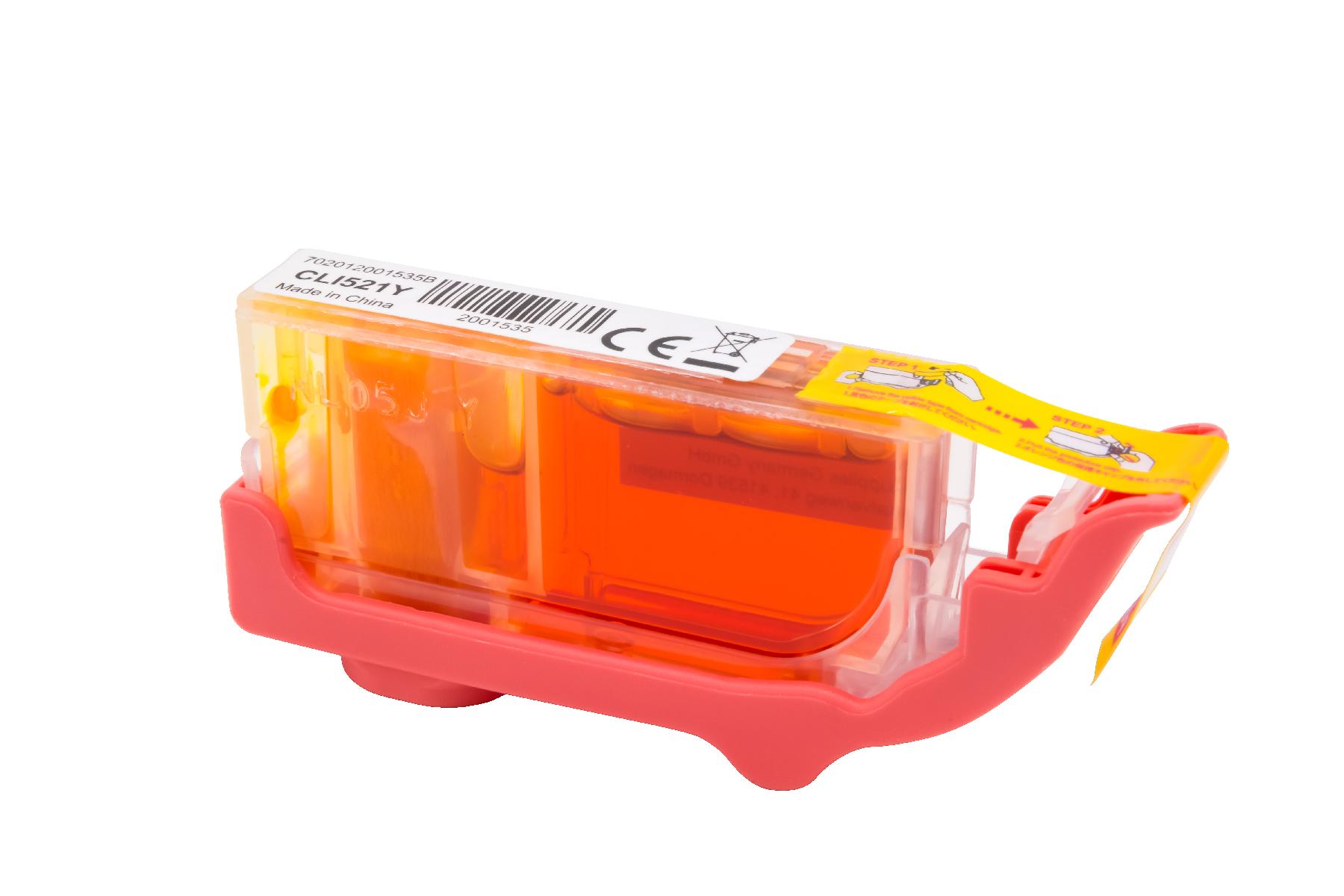 CLI521Y alternativ Tinte gelb für Canon / 2936B001 / 10ml / mit Chip CLI521Y alternativ Tinte gelb für Canon / 2936B001 / 10ml / mit Chip