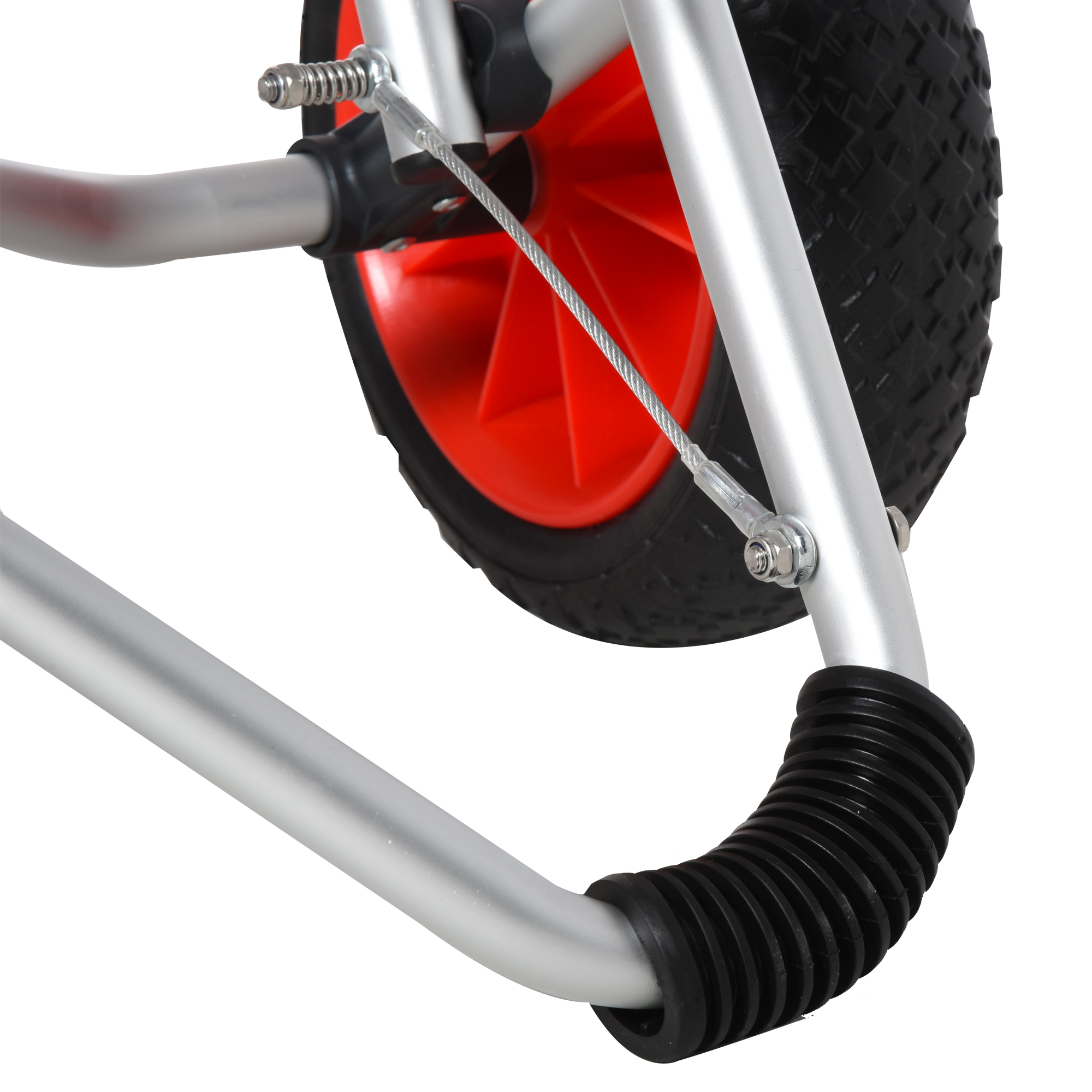 Kajakwagen Alu Bootswagen faltbare transportwagen Kunstleder-Reifen Silber 75 kg 75 x 43 x 46 cm