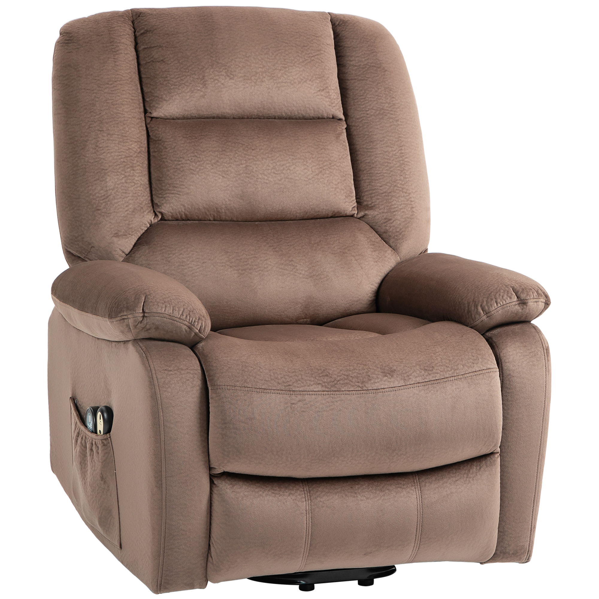 Aufstehsessel mit Massagefunktion, 90x93x110cm, Braun