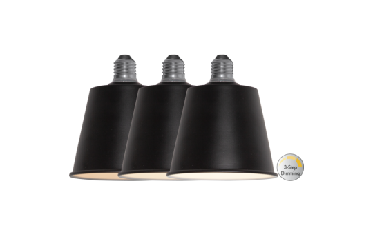 LED-Lampe ''Dream'', Metall, schwarz, step-dimmbar, E27, 3000K, 210lm, 3,5W