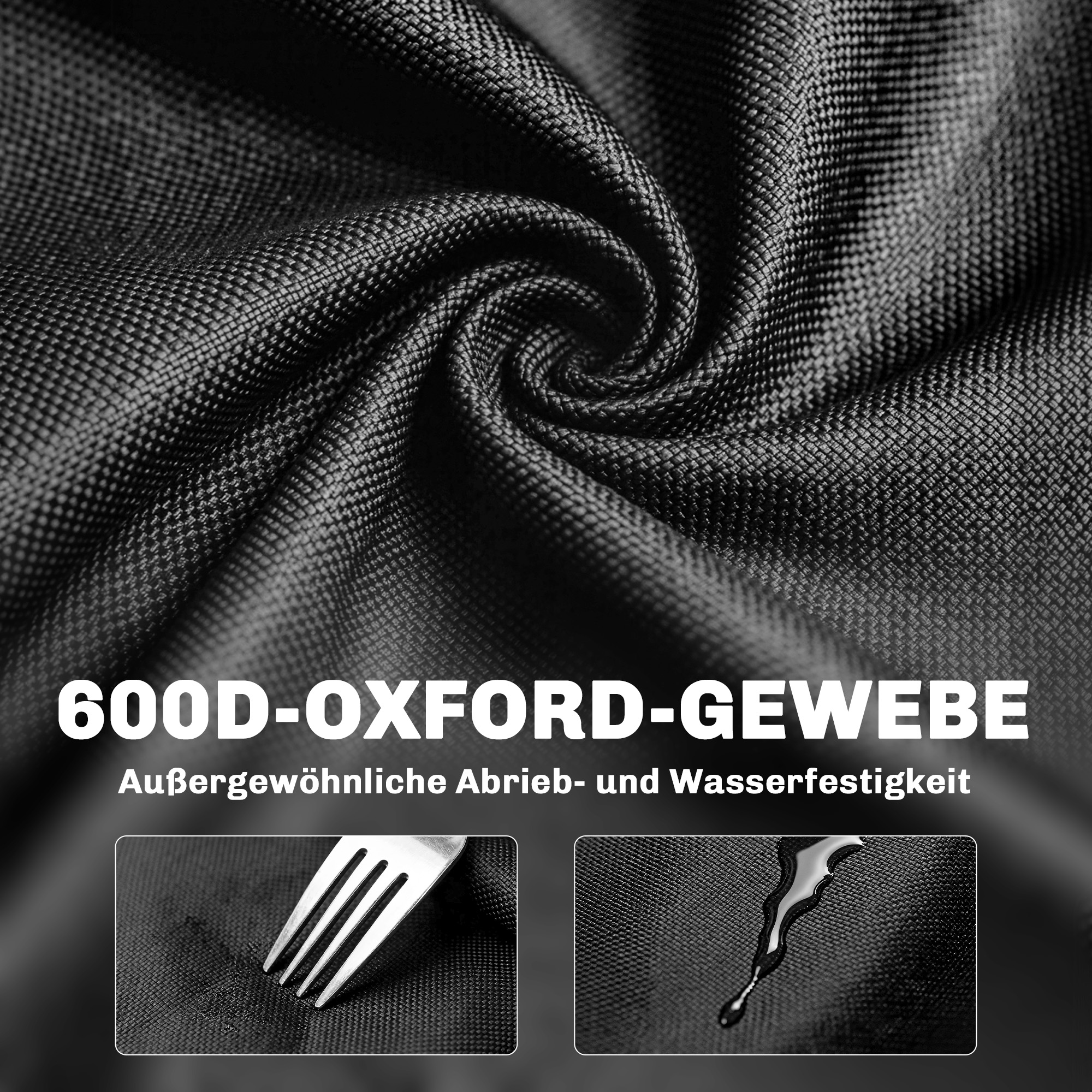 2er Set Campingstuhl faltbar Angelstuhl mit abnehmbar Fußstütze Getränkehalter belastbar 120 kg Schwarz