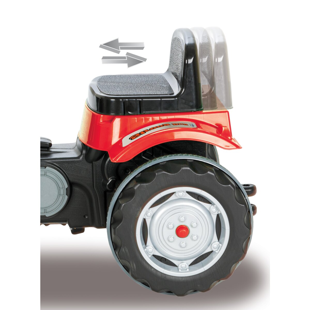 Kinderfahrzeug Traktor Strong Bull rot