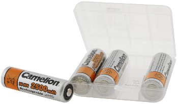 Mignon-Akkus CAMELION Ni-MH, 2500mA, Typ AA, 1,2V, 4er-Pack