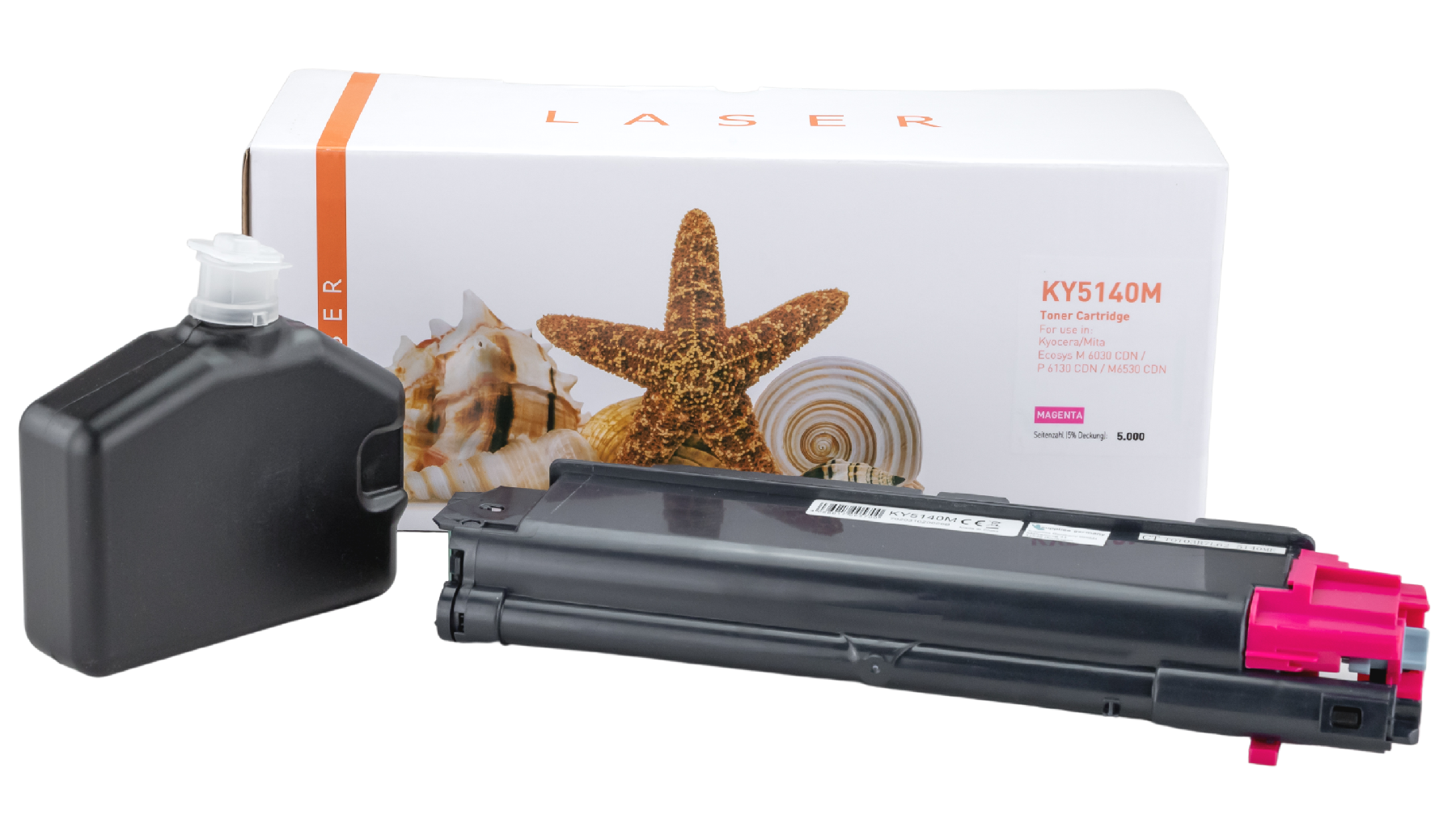 TK5140M alternativ Toner Magenta für Kyocera / TK5140M / 5.000 Seiten