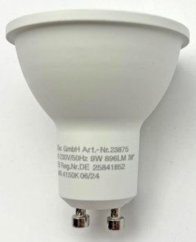 LED Strahler GU10 "P90" / 4146k, 896lm, 230V/9W, 38°, neutralweiß