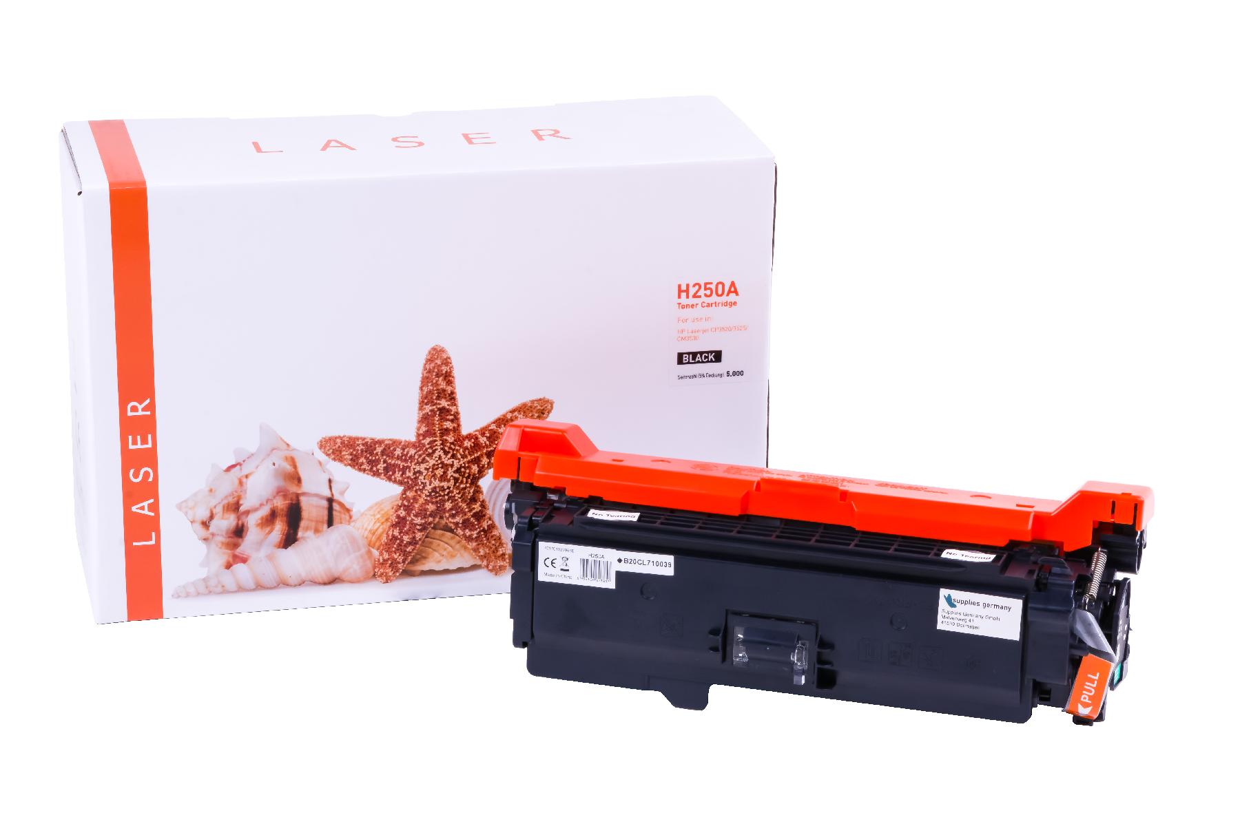 CE250A alternativ Toner schwarz für HP / CE250A / 504A / 5.000 Seiten CE250A alternativ Toner schwarz für HP / CE250A / 504A / 5.000 Seiten