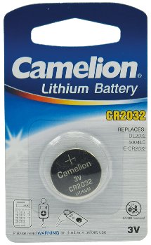 Lithium Knopfzelle CR2032 / 3V, 20x3,2mm, 1er-Blister