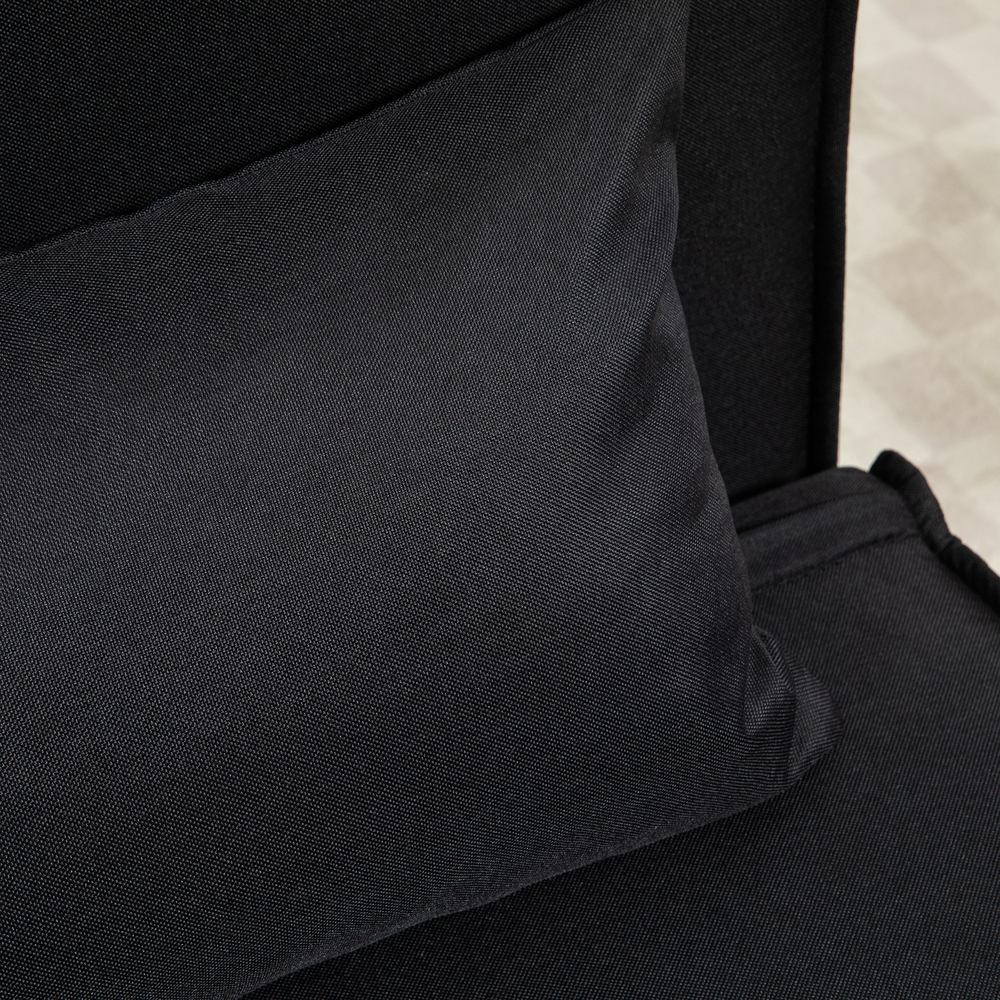 Relaxsessel mit Bettfunktion, für 1 Person, Modern-Design, bis 350 kg, 94x78x80cm, Schwarz