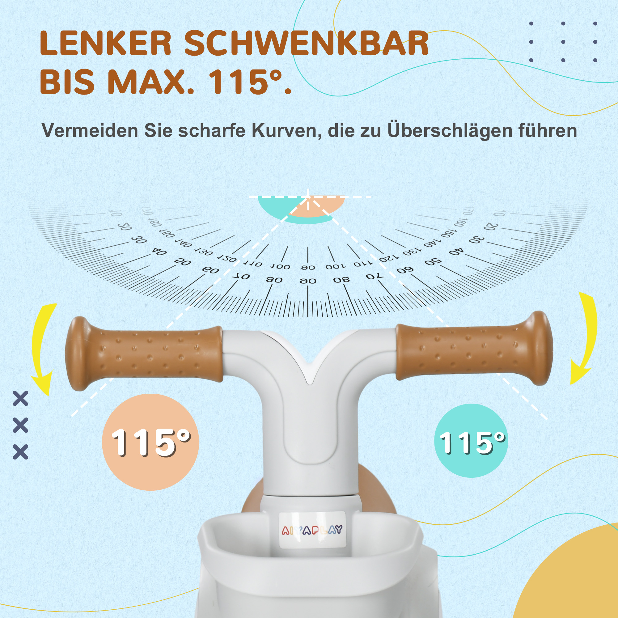 Laufrad, verstellbarer Sitz, Flüsterräder, für 1-3 Jahre, bis 20 kg, Grün/Weiß