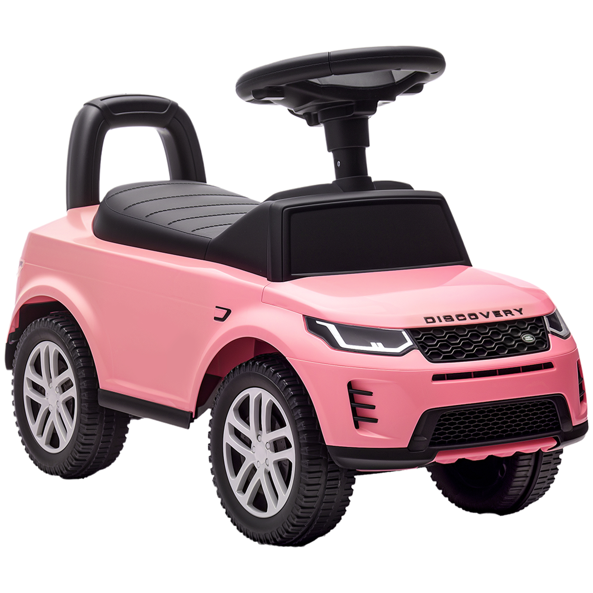 LAND ROVER DISCOVERY Rutschauto, Rutschfahrzeug mit Hupe, Motorgeräuschen Stauraum unter dem Sitz 18-36 Monaten Rosa