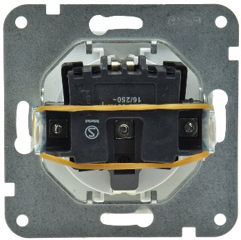 DELPHI Schutzkontakt-Steckdose, weiß, 250V~/ 16A, Steckanschluss, OHNE Rahmen