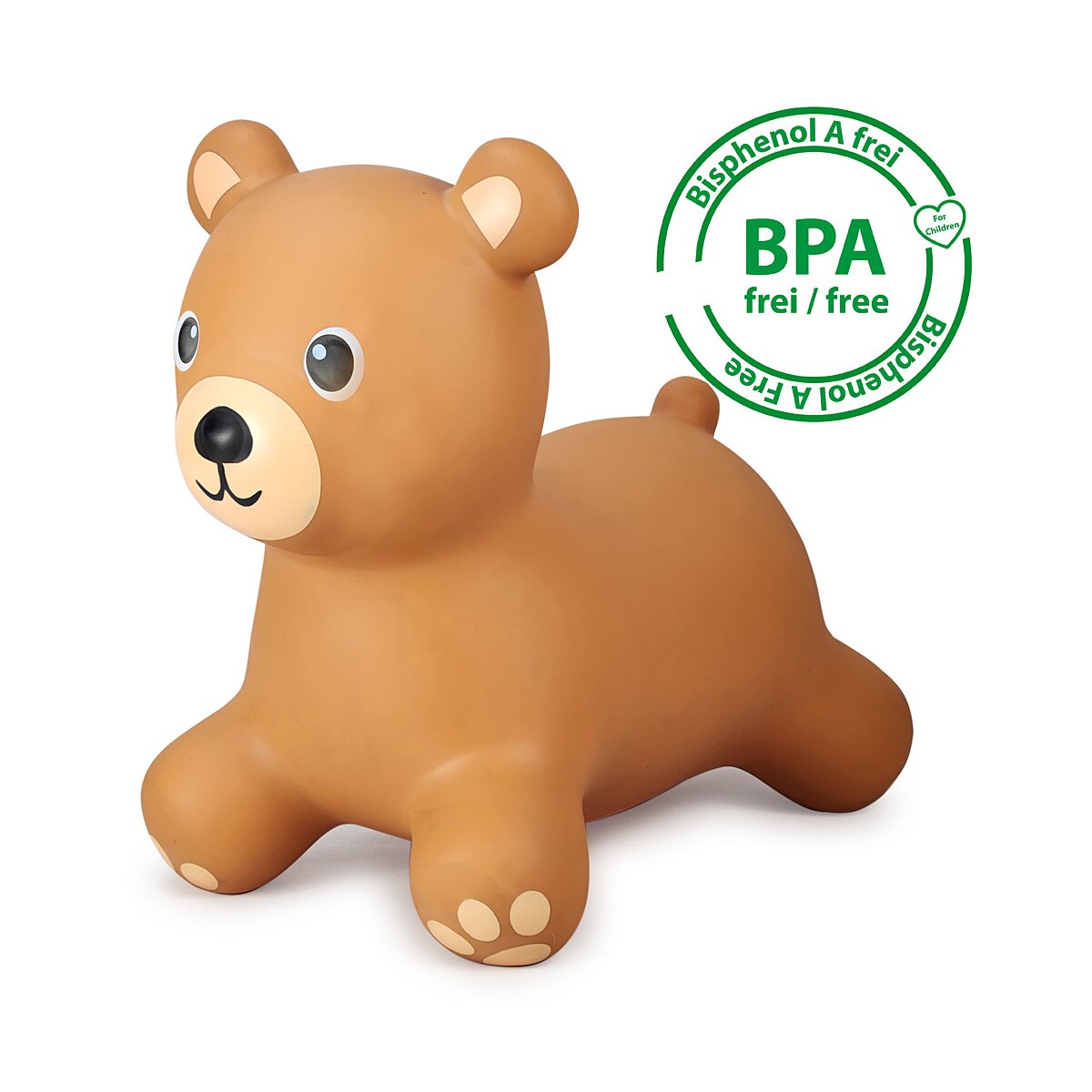 Hüpftier Bär mit Pumpe