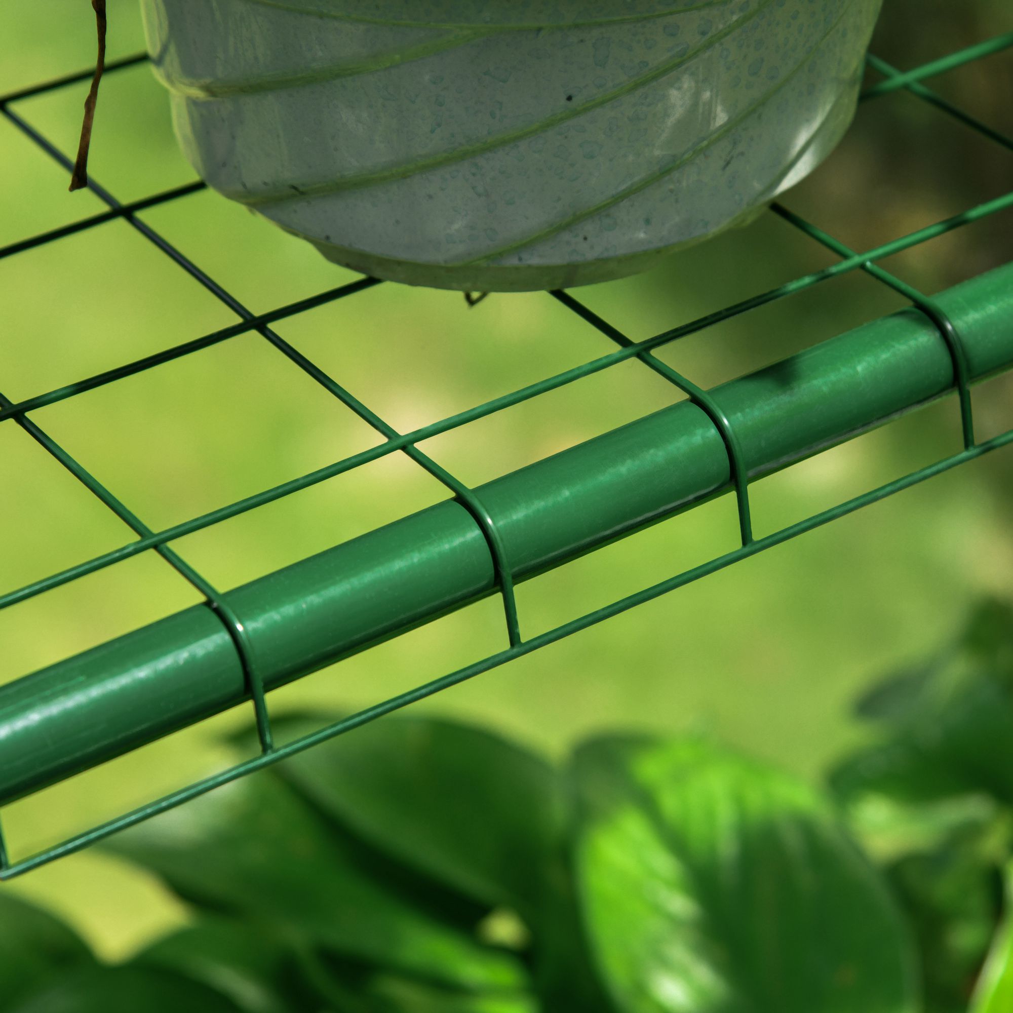 Foliengewächshaus begehbares Gartenhäuschen Tomatengewächshaus Treibhaus Frühbeet mit 6 Regalen Transparent Stahl PVC-Kunststoff 143 x 143 x 195 cm