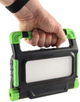 LED Baustrahler mit Akku "BSA-30" / 30W, 2400lm, 4500K / neutralweiß