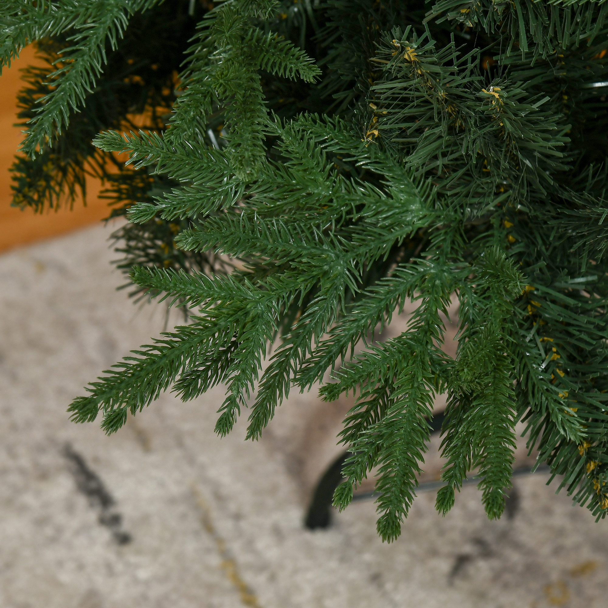 Weihnachtsbaum, Kunsttanne, realistisches Aussehen, schneller Aufbau, Kunststoff, Grün, 114 x 114 x 180cm