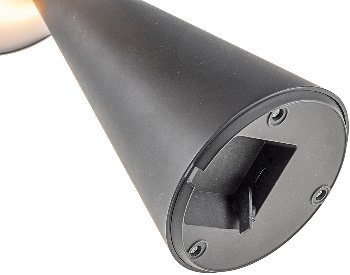 LED Solar-Tischleuchte "Foco Sol" / 2700K, IP44, dimmbar, 20cm, matt schwarz