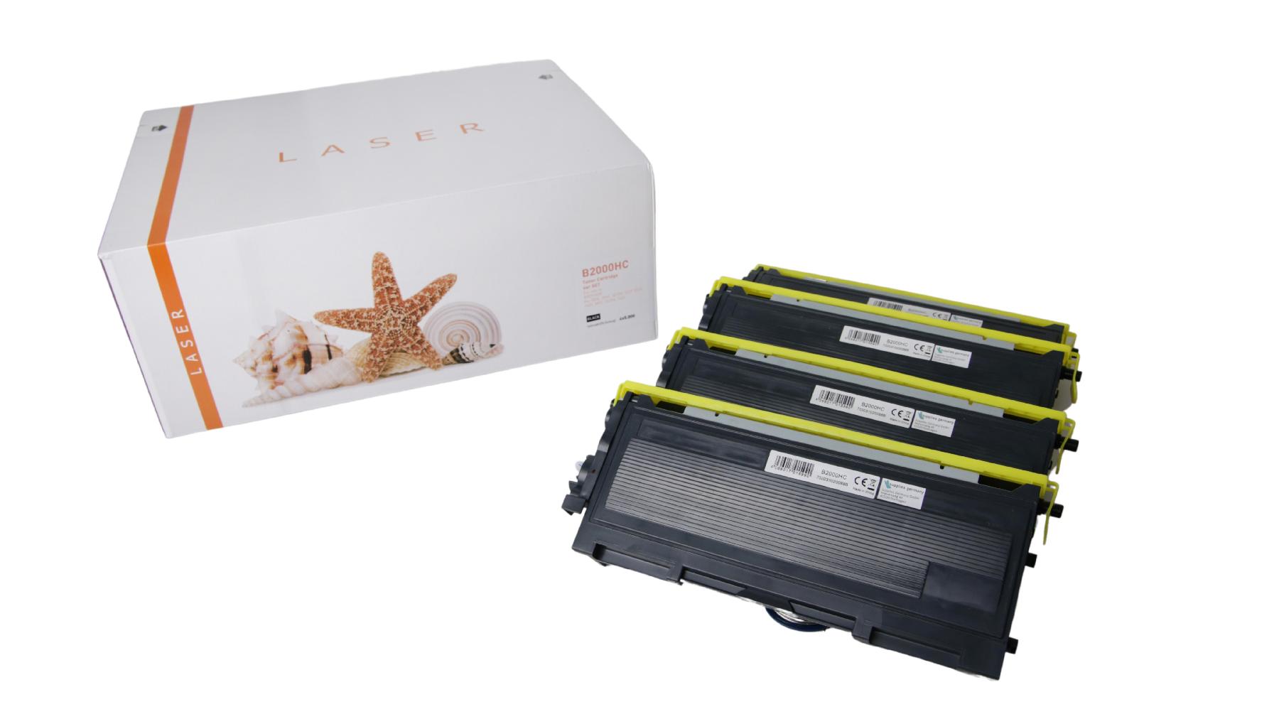 4er Set TN2000HC alternativ Toner schwarz für Brother / TN2000HC / 4x5.000 Seiten