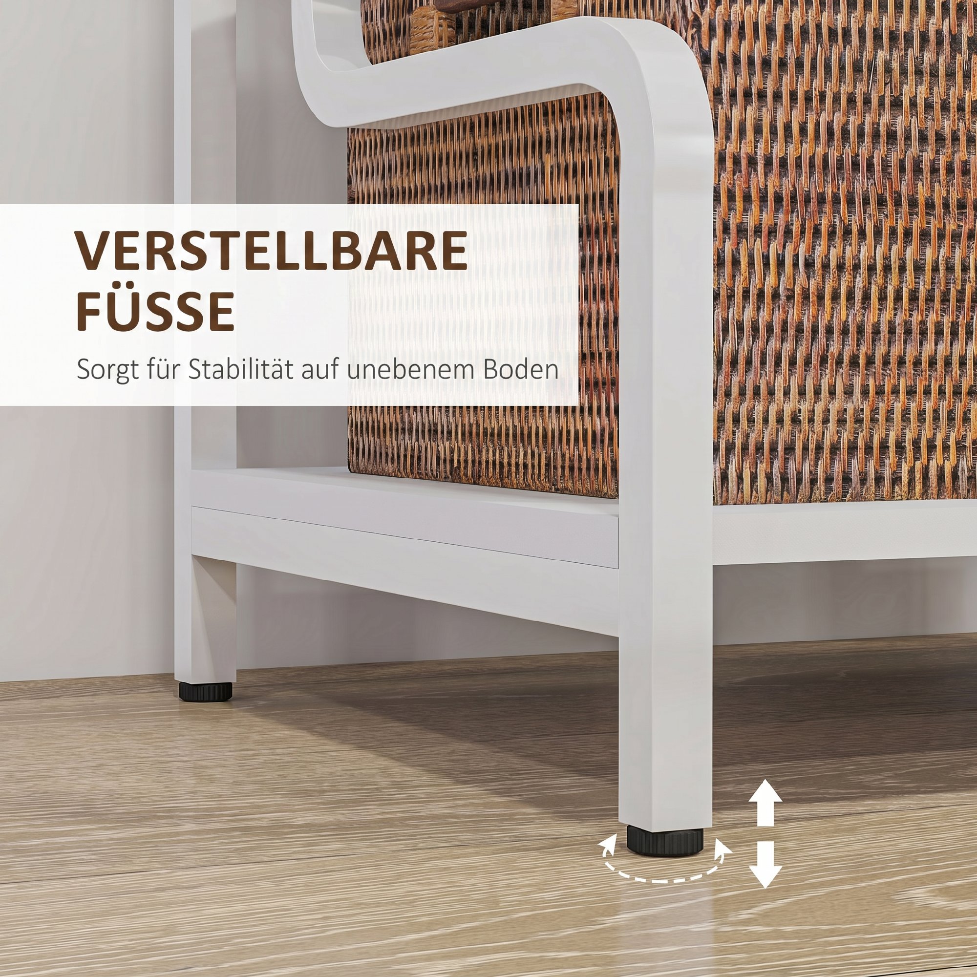 Druckerständer Druckertisch mit 3 Ebenen und Stauraum, 55 x 40 x 77cm