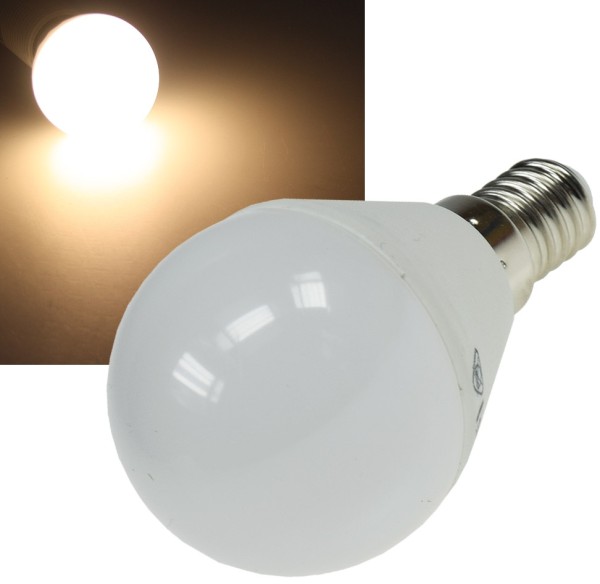 LED Tropfenlampe E14 "T50" warmweiß / 3000k, 470lm, 230V/5W