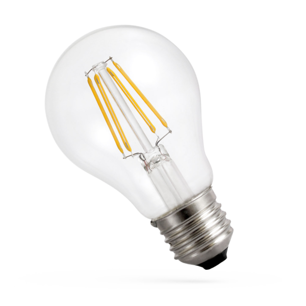 LED Filament Glühlampe, E27, 230V, 7W, 1800K - ultra warmweiß, klar