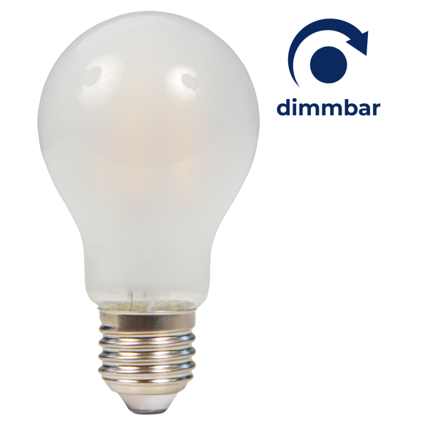 LED Filament Glühlampe McShine ''Filed'', E27, 6W, 670 lm, warmweiß, dimmbar, matt