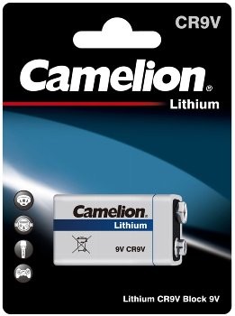 9V-Block-Batterie CAMELION Lithium - 1200mAh, ideal für Rauchwarnmelder