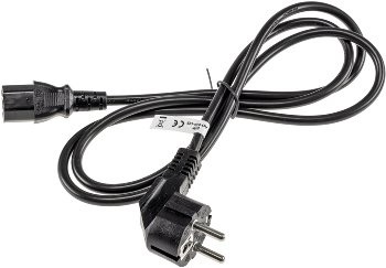 Kaltgeräte Netzkabel 1,5m - H03VV-F3G 0,75 mm² 10/16A/250V, schwarz