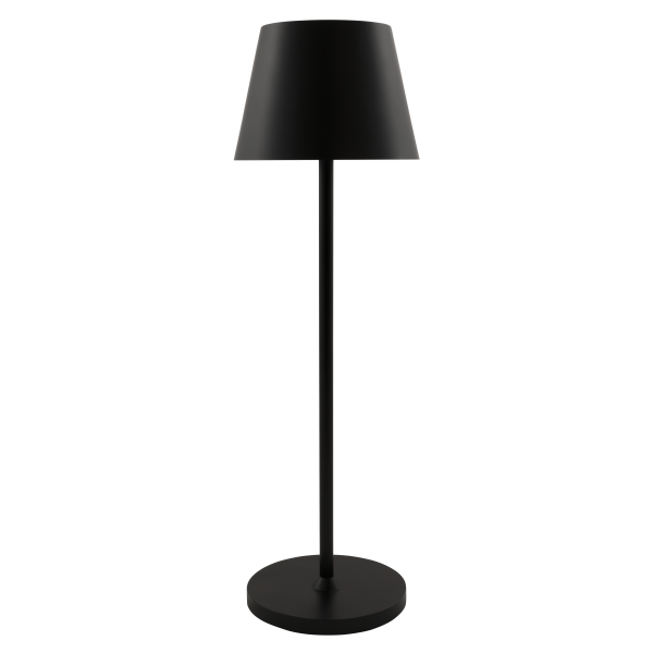 LED-Tischleuchte ROLF KERN „Club“ 38cm, schwarz, Akku, dimmbar