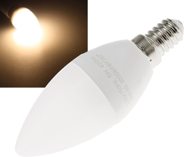 LED Kerzenlampe E14 "K70" warmweiß / 3000k, 656lm, 230V/7W