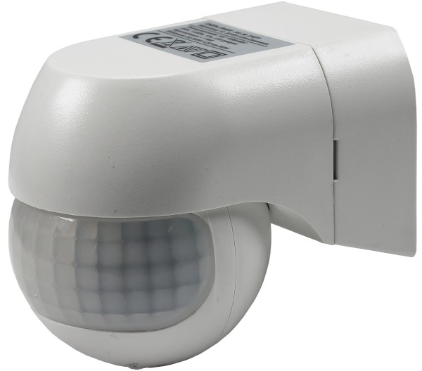 Aufputz Bewegungsmelder "CBM-Slim" 180° / LED geeignet, IP44, 1-800W, weiß