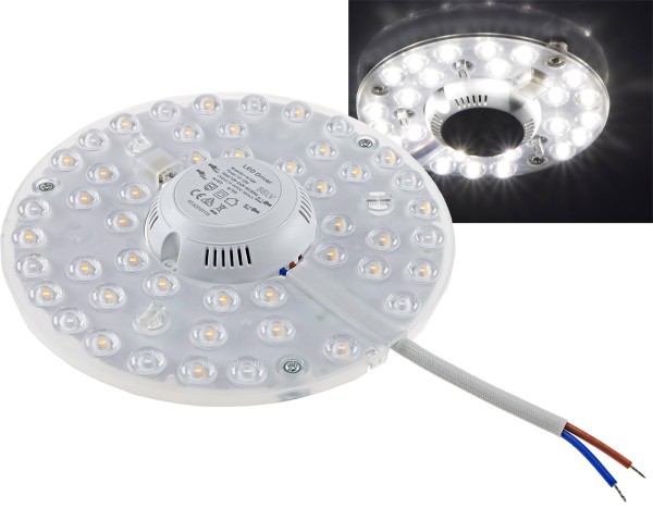 LED Umrüstmodul "UM24nw" für Leuchten / Ø180mm, 24W, 2700lm, 4000K, Magnethalter