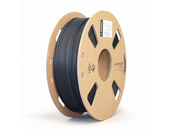 Gembird Filament Matte PLA Juodas 1.75mm 1kg 3DP-PLA-01-MTBK