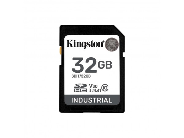 Kingston SD Card 32GB SDHC Industrial -40C to 85C C10 SDIT/32GB