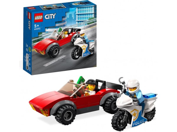 LEGO City - Verfolgungsjagd mit dem Polizeimotorrad (60392)