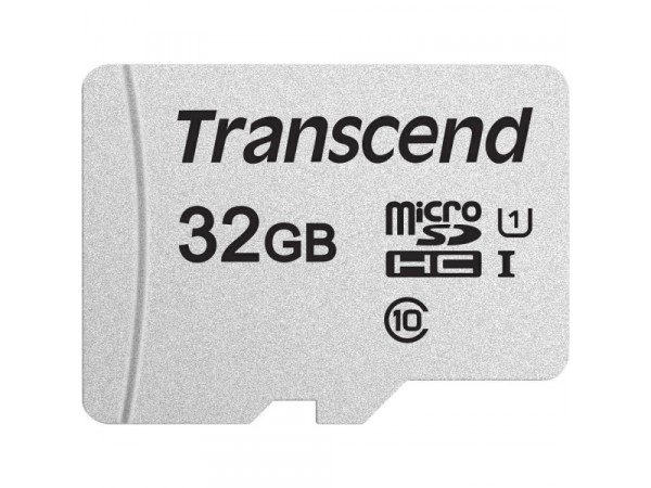 Transcend MicroSD/SDHC Card 32GB USD300S-A w/Adapter TS32GUSD300S-A