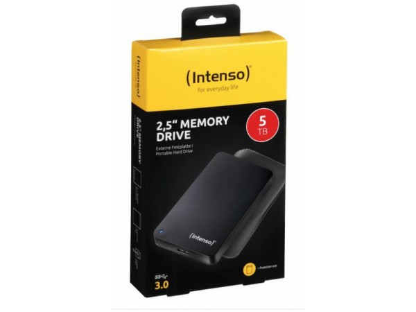 Intenso externe Festplatte 2.5 Zoll Memory Drive 5TB + Schutzhülle