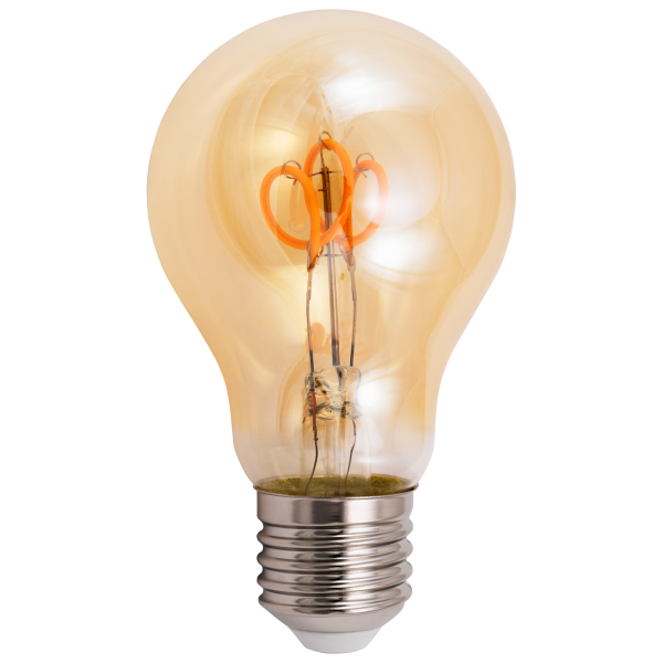 LED Filament Glühlampe McShine ''Retro'' E27, 2W, 160lm, warmweiß, goldenes Glas